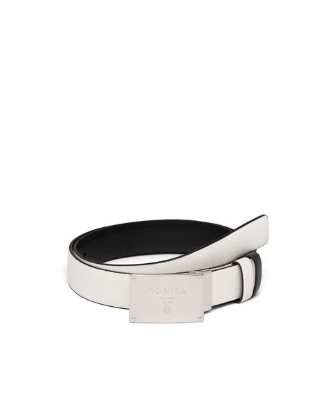 prada white belt